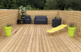 Terrasse en bois,